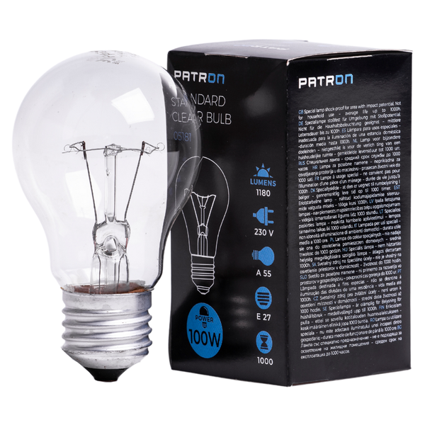 Incandescent Bulb E27 100W A55 230V CL